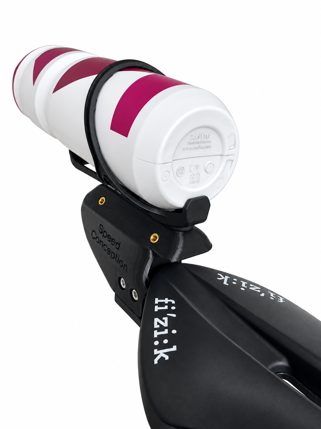 Support hydratation pour selle Fizik en simple ou en double, version Simple, vue 4